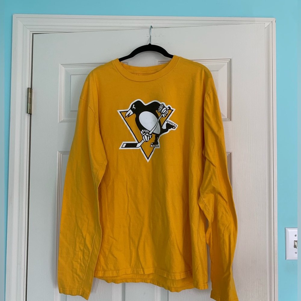 Mens Pittsburgh Penguins Long Sleeve T-Shirt / XL
